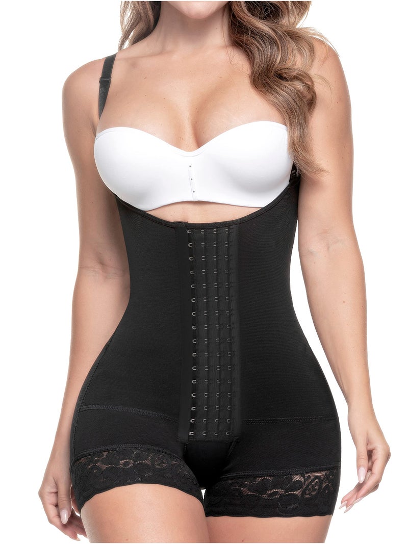 Sonryse D066 Fajas Colombianas Post Surgery and Postpartum Tummy Tuck Compression Garment for Women Black S - Image 1